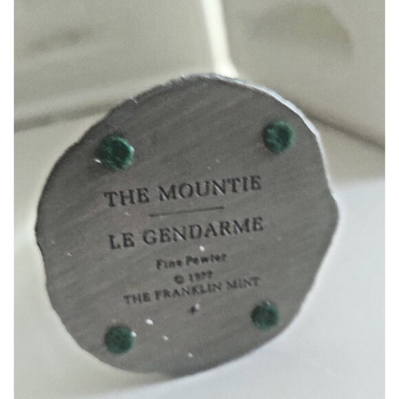 Franklin Mint People of Canada Pewter Figurine The  Mountie Original Box 1977 - Picture 12 of 13